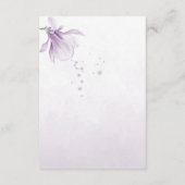 purple flowers botanical  details エンクロージャーカード (裏面)