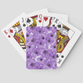 Purple Flowers Classic Playing Cards トランプ (裏面)