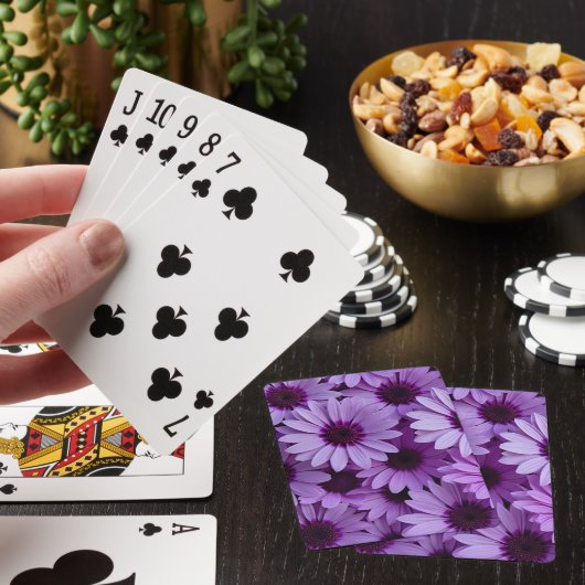 Purple Flowers Classic Playing Cards トランプ (インサイチュ)