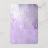 Purple Flowers Detail Enclosure エンクロージャーカード (裏面)