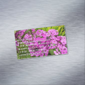 Purple Flowers from San Francisco マグネット名刺 (インサイチュ)