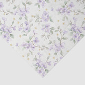 Purple Flowers Gold Stars Moons Birthday 薄葉紙 (詳細)