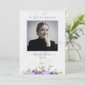 Purple Flowers in Loving Memory for Funeral (スタンド正面)