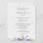 Purple Flowers in Loving Memory for Funeral (裏面)