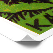 Purple Flowers Matchbox Art Print, Hungarian ポスター (角)