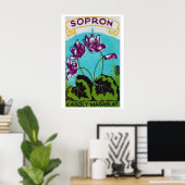 Purple Flowers - Matchbox Print - Aesthetic Wall ポスター (ホームオフィス)