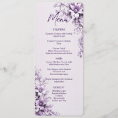 Purple Flowers Menu メニュー (正面)
