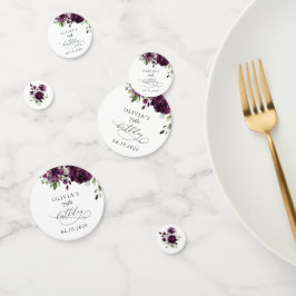 Purple Flowers, Plum Flowers, Boho, Birthday コンフェッティ