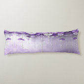Purple Flowers with Dangling Pearls Body Pillow ボディピロー (裏面)