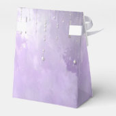 Purple Flowers with Dangling Pearls Favor Box フェイバーボックス (裏面サイド)