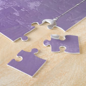 Purple Flowers with Dangling Pearls Jigsaw Puzzle ジグソーパズル (側面)