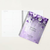 Purple Flowers with Dangling Pearls Planner プランナー手帳 (ディスプレー)