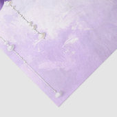Purple Flowers with Dangling Pearls Tissue Paper 薄葉紙 (詳細)