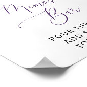 Purple Flowers, Yellow Flowers, Boho, Mimosa Bar ポスター (角)