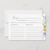 Purple Flowers, Yellow Flowers, Bridal Recipe (正面)