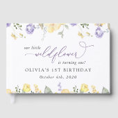 Purple Flowers, Yellow Flowers, First Birthday ゲストブック (正面)