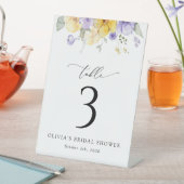 Purple Flowers, Yellow Flowers, Table Numbers 台座サイン (インサイチュ)