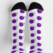 Purple Football Helmets ソックス (上部)