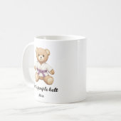 【Purple】For all judo lovers, young and old. コーヒーマグカップ (正面左)