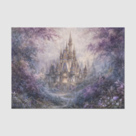Purple Forest Whimsical Blue Spire Castle 薄葉紙