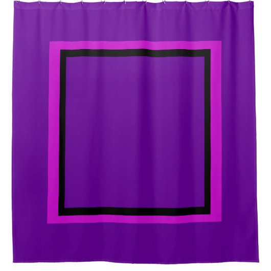Purple Frame シャワーカーテン (正面)