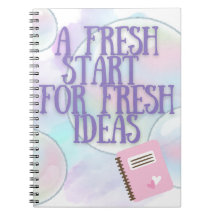 Purple Fresh Start Notebook for Writers