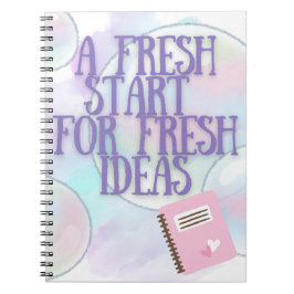 Purple Fresh Start Notebook for Writers ノートブック