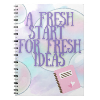 Purple Fresh Start Notebook for Writers ノートブック