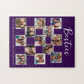 Purple Friendship Photo Collage Custom Puzzle ジグソーパズル (横)