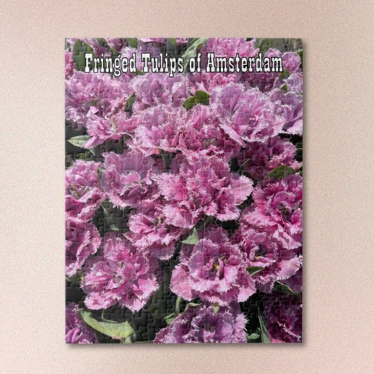 Purple Fringed Tulips of Amsterdam Jigsaw Puzzle ジグソーパズル