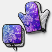 Purple Frost  鍋つかみ&鍋敷きセット (正面/裏面)