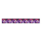 Purple Galaxy Cat  グログランリボン (正面)