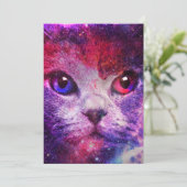 Purple Galaxy Cat 招待状 (スタンド正面)