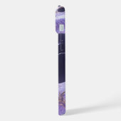 Purple Galaxy Dragon | Mystical Cosmic Dragon Fant iPhoneケース (左側面)