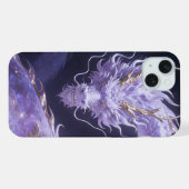 Purple Galaxy Dragon | Mystical Cosmic Dragon Fant iPhoneケース (裏面横)