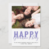 Purple Galentine's Day Friendの写真 シーズンカード (正面)