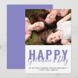 Purple Galentine's Day Friendの写真 シーズンカード