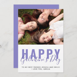 Purple Galentine's Day Friendの写真 シーズンカード