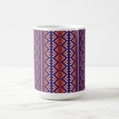 Purple geometric design mug コーヒーマグカップ (中央)