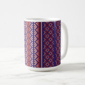 Purple geometric design mug コーヒーマグカップ (正面右)