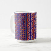 Purple geometric design mug コーヒーマグカップ (正面左)
