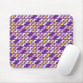 Purple Geometric Pattern Mouse Pad マウスパッド (マウス)