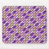 Purple Geometric Pattern Mouse Pad マウスパッド (正面)
