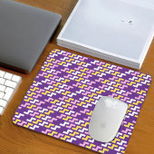 Purple Geometric Pattern Mouse Pad マウスパッド