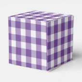 Purple Gingham Monogram Crest フェイバーボックス (裏面サイド)