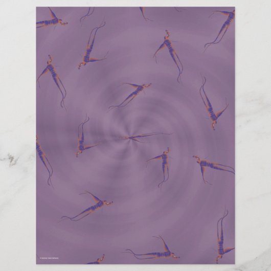 Purple Ginseng Man Bulk Scrapbook Paper Pages チラシ (裏面)