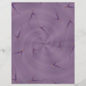 Purple Ginseng Man Scrapbook Paper 2-Sided Page (正面)