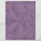 Purple Ginseng Man Scrapbook Paper 2-Sided Page (裏面)