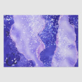 Purple Glam Agate Glitter Sparkle Design 薄葉紙 (正面)