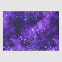 Purple Glam Galaxy Glitter Sparkle Design 薄葉紙